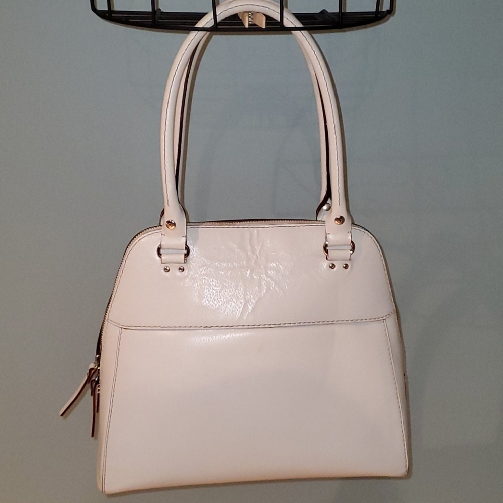 KATE SPADE CREAM LEATHER SHOULDER BAG - Picture 2 of 8